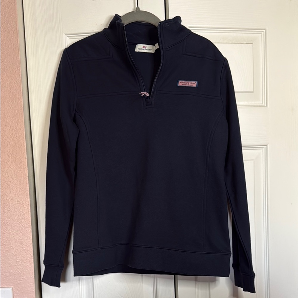Vineyard Vines Dark Blue Quarter-Zip Pullover